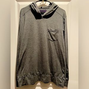 Mens prAna hooded long sleeves shirt (L)